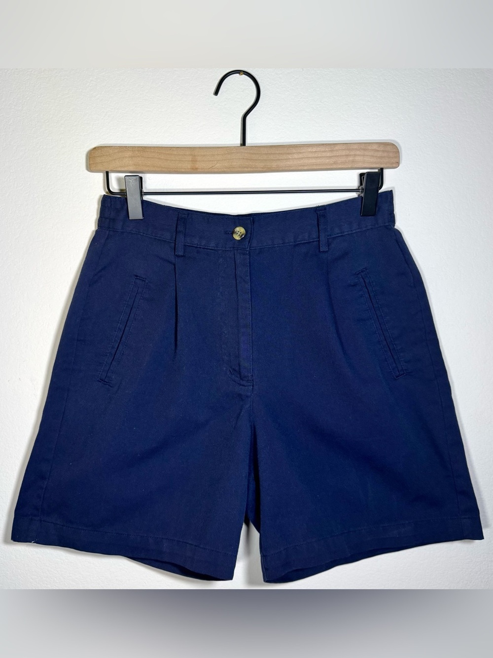 Jennifer Moore Navy Shorts Size 4P High Rise Casual Preppy Summer 90’s